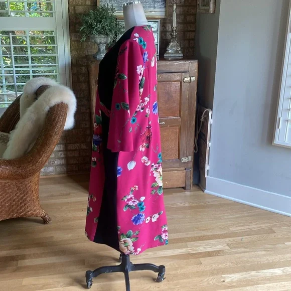 MARINA RINALDI MADE IN ITALY LUXURY FLORAL DRESS PLUS 16 EXCELLENT